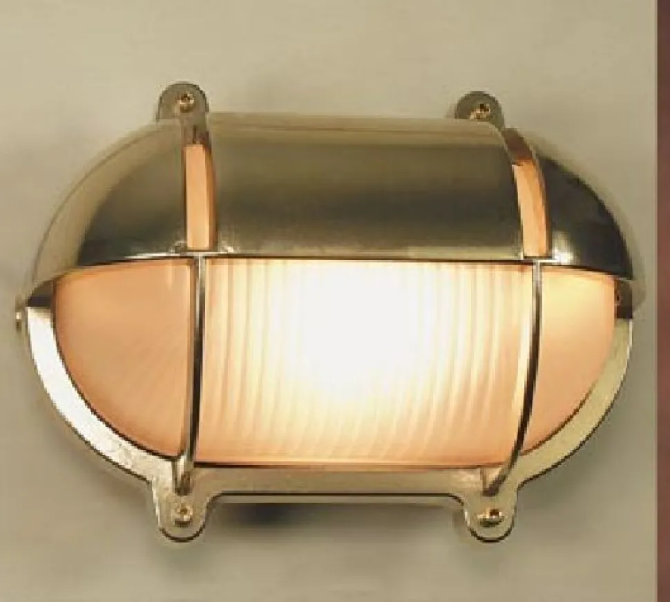 Wandlampe LED Messing Maritim IP54 außen Antik