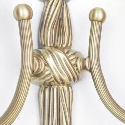 Wandlampe Leuchter 2-flmg Bronze aus Echt-Messing