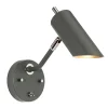 Wandlampe LEYRE Grau Dunkel Nickel Spot Lampe