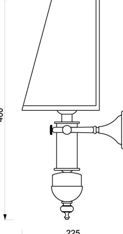 Wandlampe Messing Creme Maritim Antik VELIERO