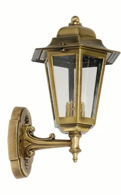 Wandlampe Messing IP43 außen Rustikal Antik PRESPES