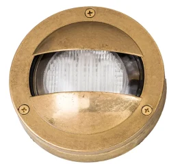 Wandlampe Messing IP64 rund Außenbereich Maritim