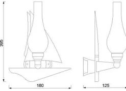 Wandlampe Messing Maritim Flur Bad Treppenhaus