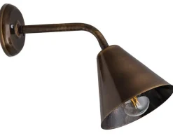 Wandlampe Messing Schirm Ø16cm DANAE Schlafzimmer
