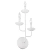 Wandlampe Metall 61 cm hoch Weiß E14 3-flammig EIRA