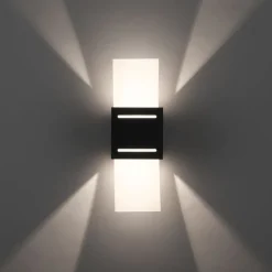 Wandlampe Metall Anthrazit indirekt G9 H:30 cm Modern