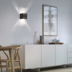 Wandlampe Metall Anthrazit indirekt G9 H:30 cm Modern