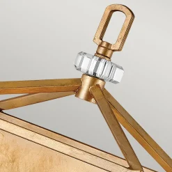 Wandlampe Metall E14 H: 43,1 cm in Messing Antik TARIN