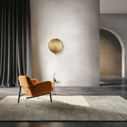 Wandlampe Metall Glas G9 D: 40 cm H: 44,5 cm in Gold