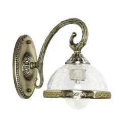 Wandlampe Metall Glas Jugendstil elegant CHARLES