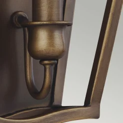 Wandlampe Metall in Messing antik Vintage Rustikal