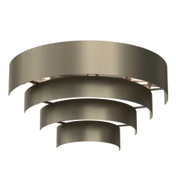 Wandlampe Metall in Titanium Gold B:40 cm E27 indirekt