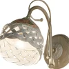 Wandlampe Metall Keramik 20 cm hoch E14 Landhausstil