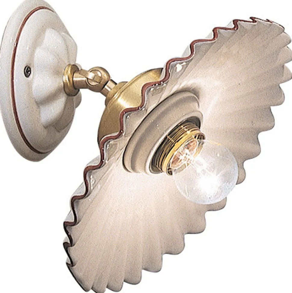 Wandlampe Metall Keramik verstellbar E27 rund IRENE