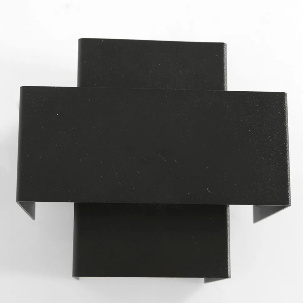 Wandlampe Metall Schwarz Gold H:13 cm inkl. G9 indirekt