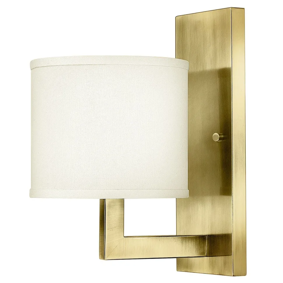 Wandlampe Metall Stoff E27 30,5 cm hoch Modern POLILLA