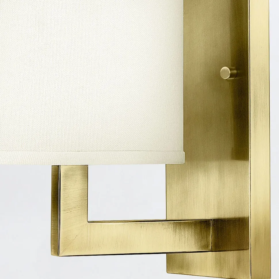 Wandlampe Metall Stoff E27 30,5 cm hoch Modern POLILLA