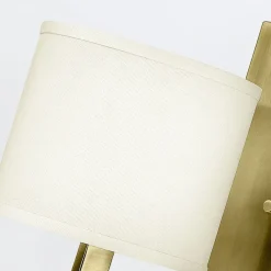 Wandlampe Metall Stoff E27 30,5 cm hoch Modern POLILLA