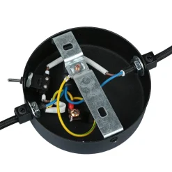 Wandlampe mit Schalter Holz Schwarz 2-flmg Dover