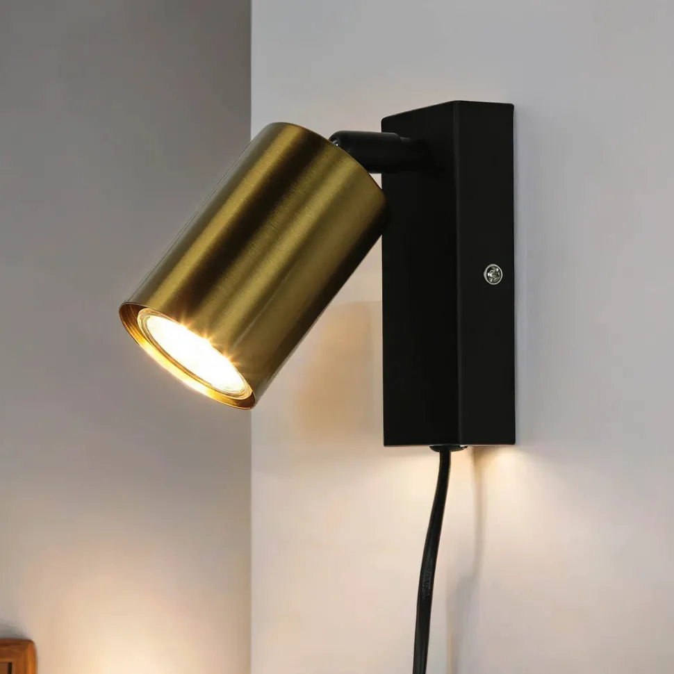 Wandlampe mit Schalter Kabel GU10 verstellbar