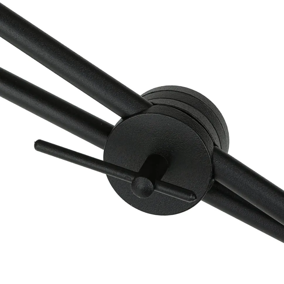 Wandlampe mit Schalter Schwarz Gold VIPER flexibel