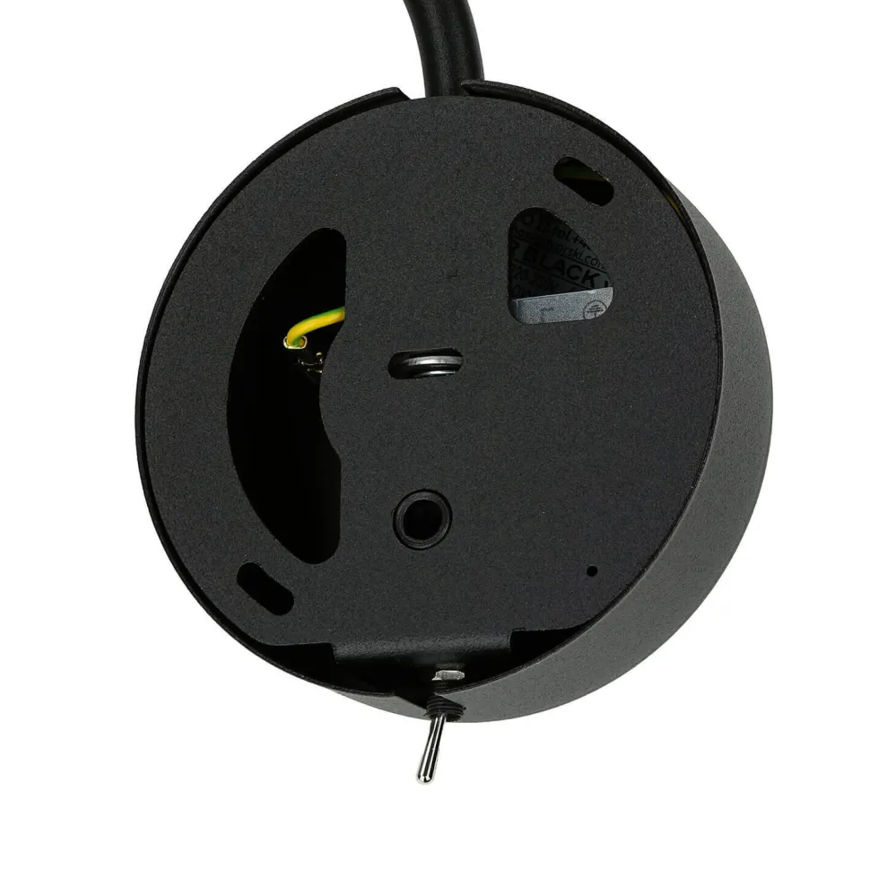 Wandlampe mit Schalter Schwarz Gold VIPER flexibel