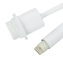 Wandlampe mit Schwanenhals Weiß E27 + G9 H: 50 cm