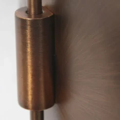 Wandlampe mit Stecker dimmbar Glas Metall inkl. G9