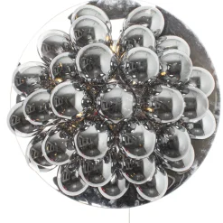 Wandlampe mit Stecker Schalter Rauchglas rund Ø 60 cm groß