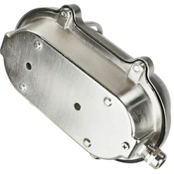 Wandlampe Nickel IP64 Echt-Messing oval Maritim