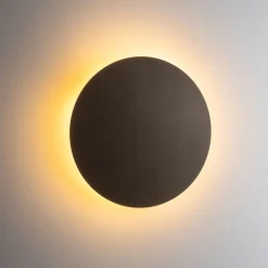 Wandlampe rund Braun Ø 30 cm klein 3x G9 indirektes Licht