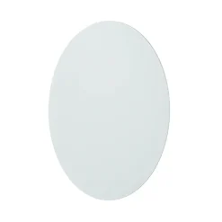 Wandlampe rund Metall Ø 30 cm flach Weiß G9 Modern