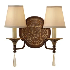 Wandlampe SAMEA Bronze B:39cm 2xE14 Design Leuchte