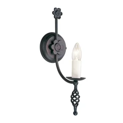 Wandlampe Schwarz Rustikal elegant Flur CAMELOT