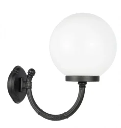 Wandlampe Schwarz Weiß IP43 E27 Vintage Haustür