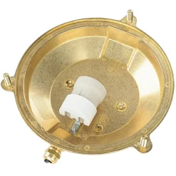 Wandlampe SIFNOS Messing IP64 rund Ø24cm Außenwand