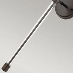 Wandlampe Stoff Metall 67,6 cm hoch Modern Bronze Antik Weiß