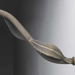 Wandlampe Weiß aus Glas und Echt-Messing