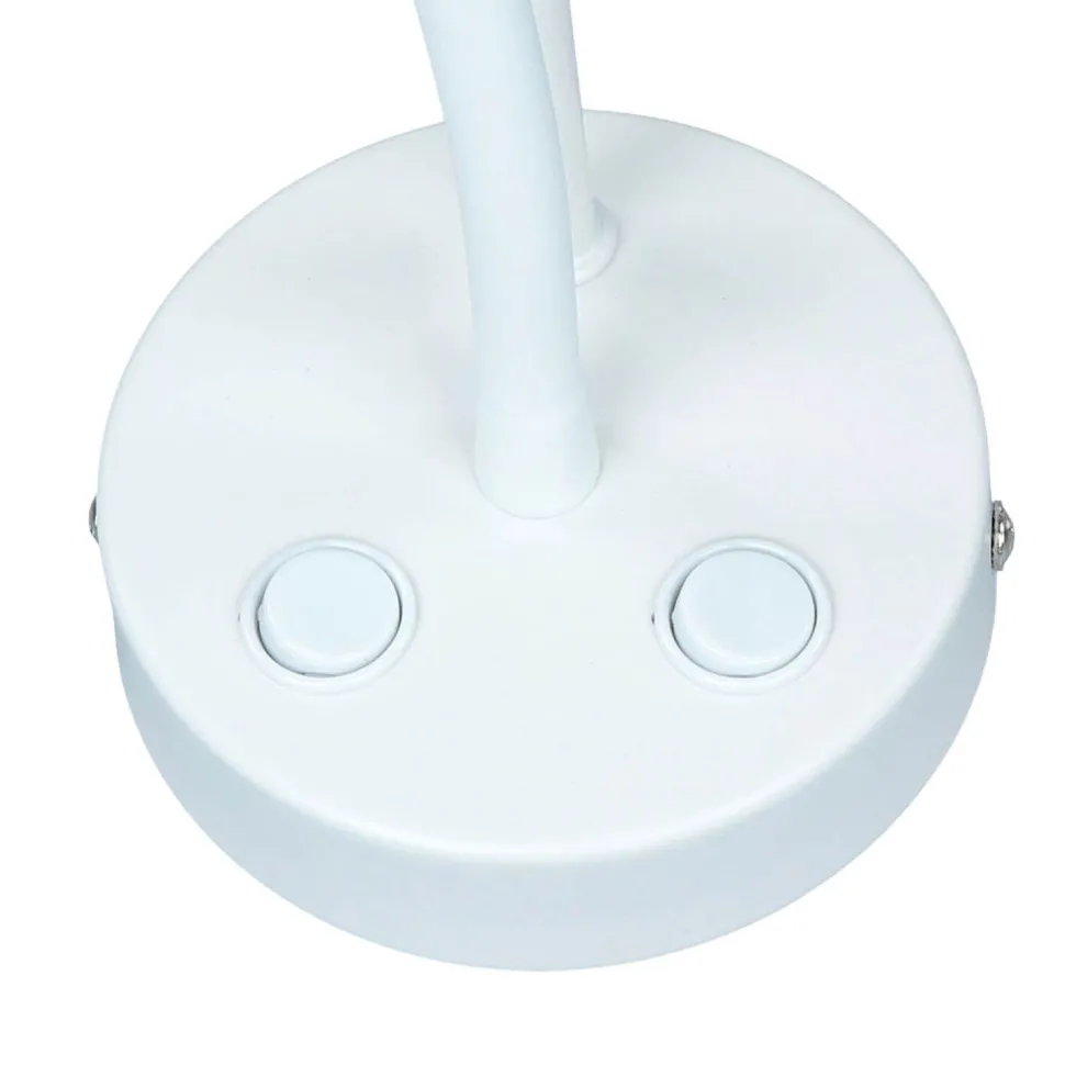 Wandlampe Weiß E27 mit Leselampe verstellbar GU10