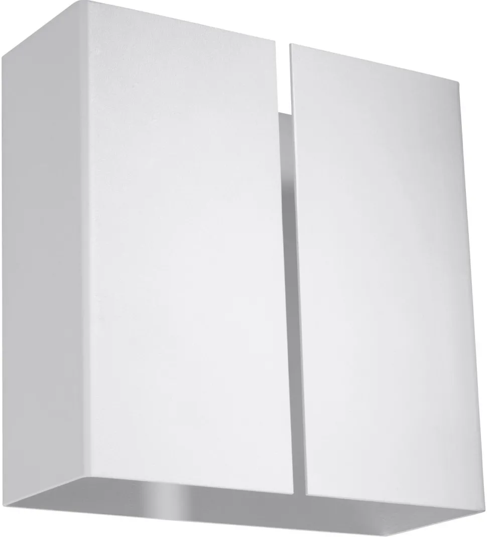 Wandlampe Weiß Metall eckig Up Down 2x G9 dekorativ