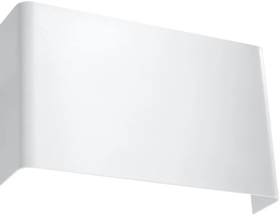 Wandlampe Weiß Metall eckig Modern flach SPURIA