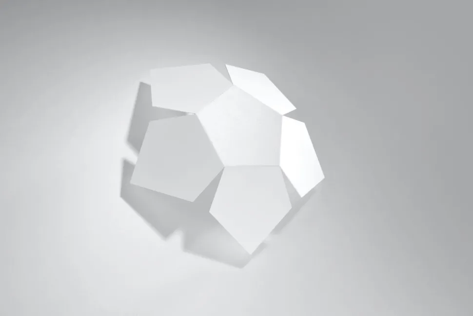 Wandlampe Weiß Metall Lichteffekt Modern dekorativ