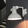 Wandlampe Weiß mit Steckdosenanschluss