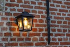 Wandlaterne außen Aluminium Glas E27 IP44 20 cm hoch