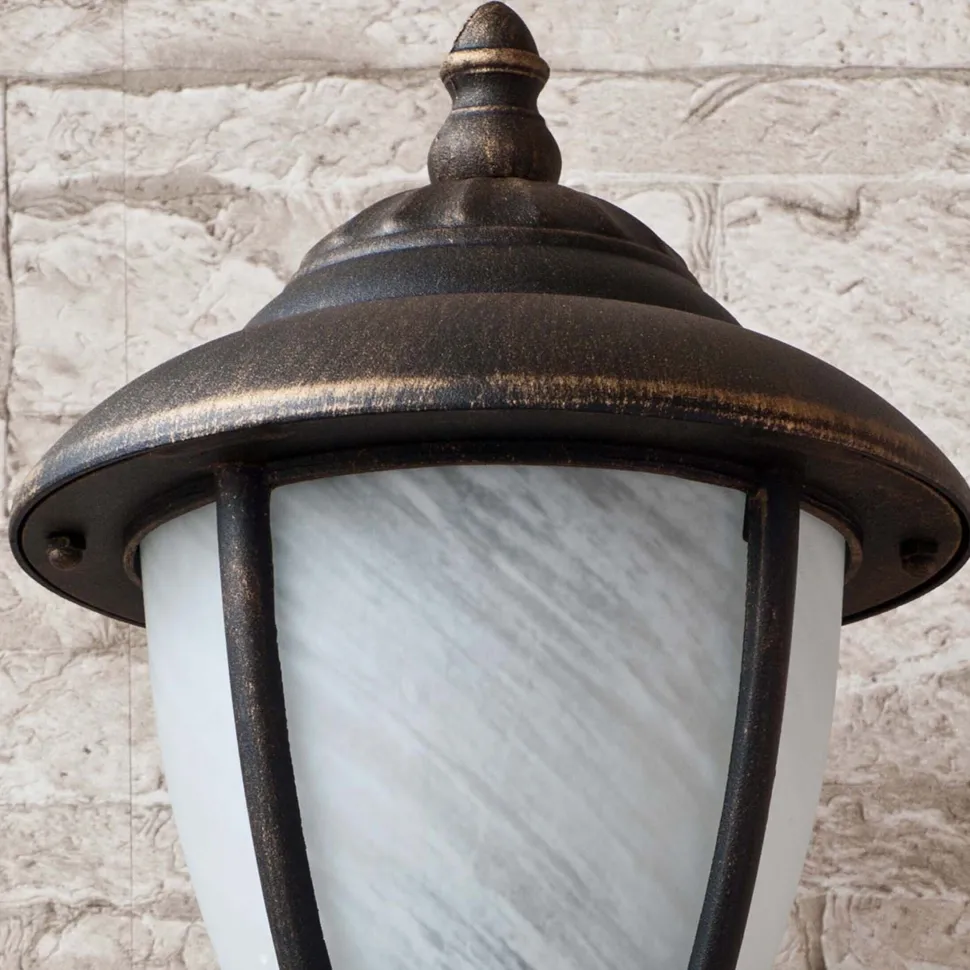 Wandlaterne für Außen Wandleuchte MADRID gold antik