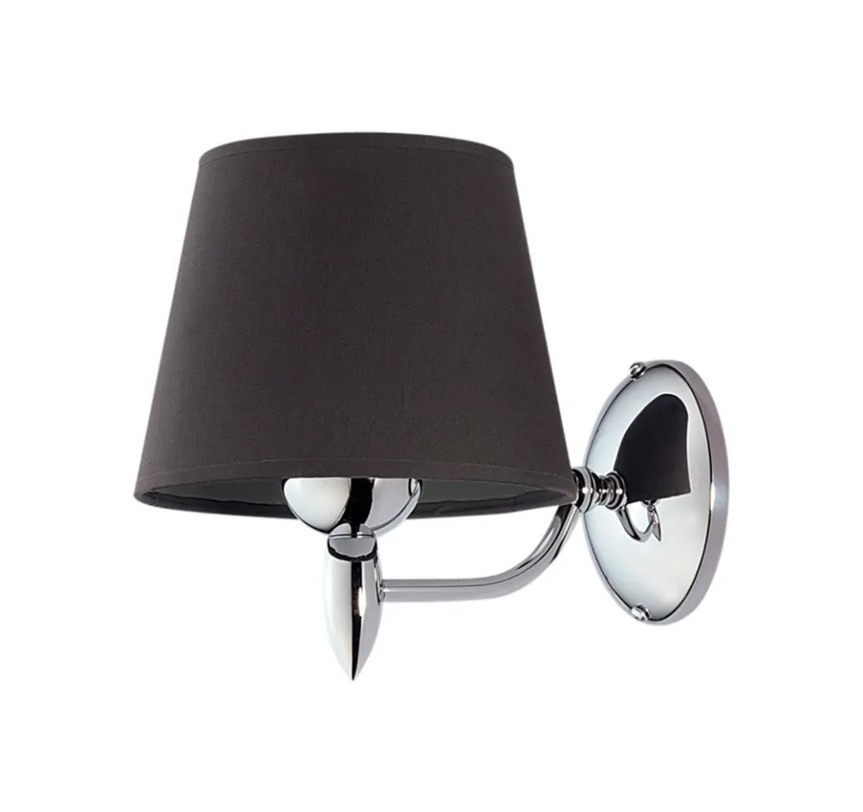 Wandleuchte ALAION in Graphit Chrom Wohnzimmer