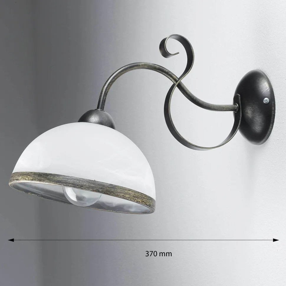 Wandleuchte ANTICA in Messing Patina