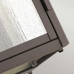 Wandleuchte außen Aluminium Glas H: 37,2 cm IP44 in Bronze