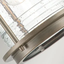 Wandleuchte außen Aluminium Glas 34,6 cm hoch IP44 E27