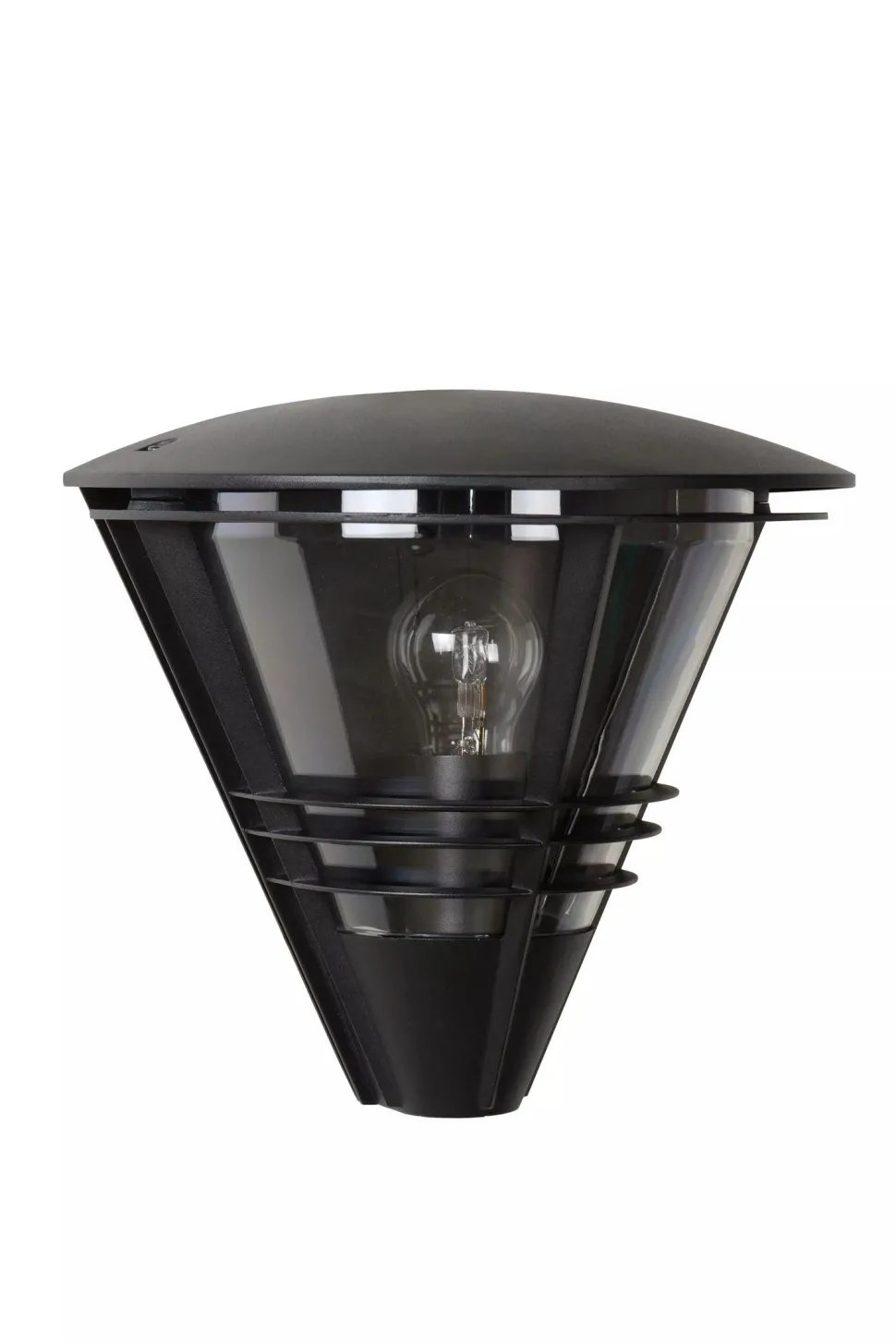 Wandleuchte Außen Aluminium Schwarz IP44 E27 T:27 cm